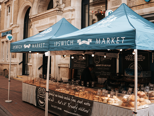 A market in Ipswich