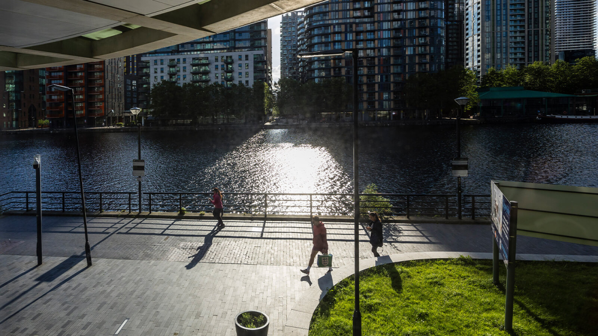 Quayside view at Arena Quayside, ©Galliard Homes.