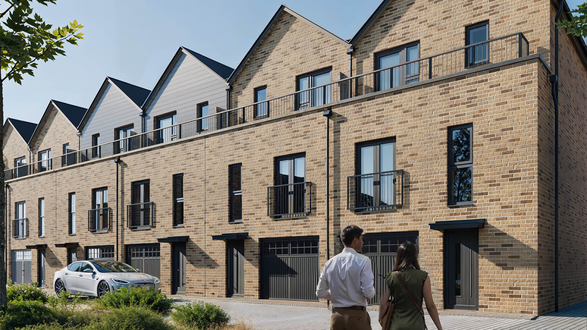 Plots 16, 17, 18 & 19 at Merchants Yard exterior ©Galliard Homes.