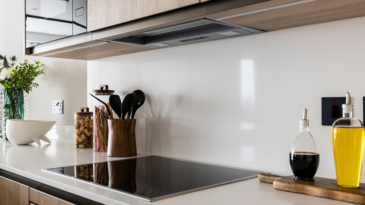 Kitchen at Apartment 2808 The Stage, ©Galliard Homes.