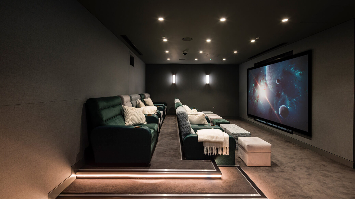 Cinema 2 in lower level 1 at The Stage, ©Galliard Homes.