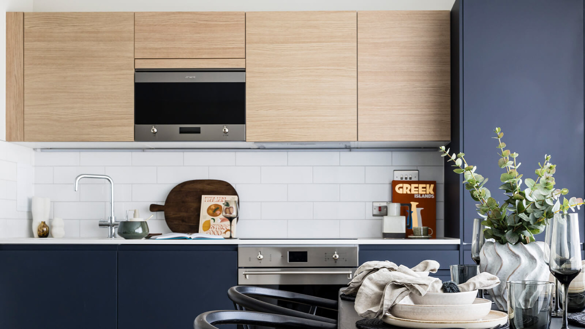 Kitchen area at Neptune Wharf ©Galliard Homes.