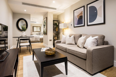 Open-plan living at Ludgate Broadway, ©Galliard Homes.