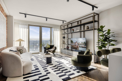 Living room at Apartment 2808 The Stage, ©Galliard Homes.