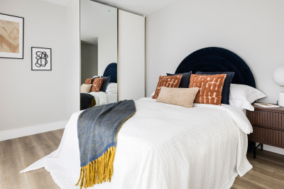 Bedroom at Neptune Wharf ©Galliard Homes.