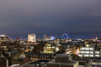 Actual view from this penthouse apartment, ©Galliard Homes.