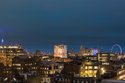 Actual view from this penthouse apartment, ©Galliard Homes.