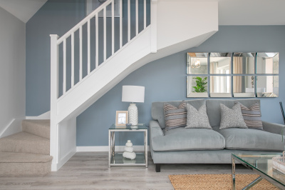 Open-plan living area at Barrelmans Point, ©Wavensmere